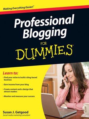 cover image of Professional Blogging For Dummies